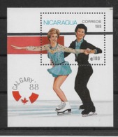 Thème Sports - Patinage Artistique - Nicaragua - Timbres Neufs ** Sans Charnière - TB - Pattinaggio Artistico