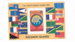 Salomon Bloc Feuillet N°9 " Athlète, Pictogramme - Isole Salomone (1978-...)