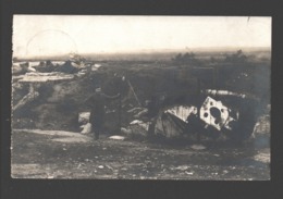 Ans - Fort De Loncin - A Droite Coupole Pour Obusier De 21 Cm, à Gauche... - Carte Photo 13,7 X 8,6 Cm - Ans