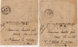 TB 2649 - MILITARIA - Carte - Lettre En Franchise Militaire - Soldat G. COURBET à DELLE Pour St LAURENT - LES - MACON - 1. Weltkrieg 1914-1918
