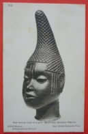 BRITISH MUSEUM - CAST BRONZE HEAD OF A GIRL - BENIN CITY , SOUTHERN NIGERIA - Museum