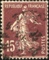 Pays : 189,03 (France : 3e République)  Yvert Et Tellier N° :  189 (o)  Perforé - Used Stamps