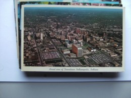 America USA IN Indiana Indianapolis Aerial View Downtown - Indianapolis