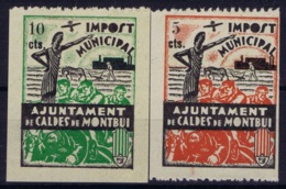 Spain: Timbre Municipal Caldes De Montbui - Spanish Civil War Labels