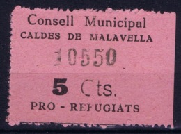 Spain: Consell Municipal Caldes De Malavella - Verschlussmarken Bürgerkrieg