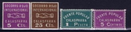 Spain: Calasparra Socorro Rojo International - Spanish Civil War Labels