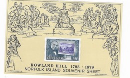 ⭐ Ile Norfolk - Bloc Feuillet - YT N° 2 ** - Rowland Hill ⭐ - Ile Norfolk