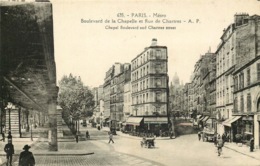 PARIS  18eme Arrondissement  Boulevard De La Chapelle Et Rue De Chartres - Arrondissement: 18