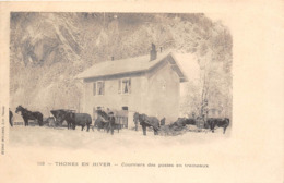 74-THONES- EN HIVERS, COURRIERS DES POSTES EN TRAINEAUX - Thonon-les-Bains