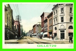 BURLINGTON, VT - CHURCH STREET - ANIMATED -  PHOSTINT'CARD BY DETROIT PUBLISHING CO IN 1907  - - Burlington