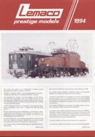 Catalogue LEMACO Prestige Models 1994 Neuheiten Nm N HOm HO O I IIm - En Français Et Allemand - Französisch