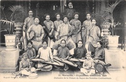 Thème  Exposition Coloniale.  Marseille  1906      Orchestre De La Maison De  Notables Cochinchinois      (voir Scan) - Exhibitions