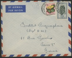 CONGO BELGE "PAULIS" Obl. Cachet à Date Sur N° 291B + 314. Sur Enveloppe Par Avion Pour La France. - Cartas & Documentos