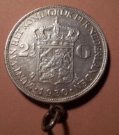 Pays-Bas, 2 ½ Gulden 1930, WILHELMINA I , En Argent - 2 1/2 Gulden