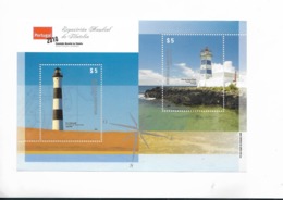 ARGENTINA 2010 LIGHTHOUSES PHARE LEUCHTTURM PORTUGAL 2010 PHILATELIC EXHIBITION SOUVENIR SHEET VF MNH - Nuevos