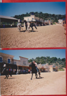 2 X PHOTO WESTERN PARK, HORSES, CITY - Sin Clasificación