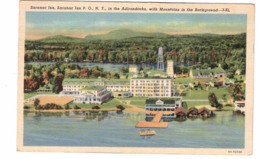 Adirondacks, New York, USA, Saranac Inn, 1949 Linen Postcard - Adirondack