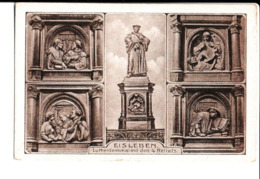 Eisleben . Lutherdenkmal Mit Den 4 Reliefs . - Lutherstadt Eisleben