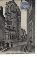 89 - SAINT BRIS - ( YONNE ) - T.B. Vue Animée De L'Eglise , Façade Latérale Et Clocher - Saint Bris Le Vineux
