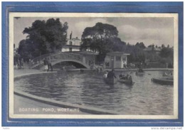 Carte Postale Angleterre Worthing  Boating Pond Trés Beau Plan - Worthing