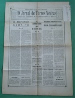 Torres Vedras - O Jornal De Torres Vedras Nº 21, 26 De Julho De 1929 - Imprensa (danificado) - Autres & Non Classés