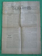 Azambuja - Jornal Oleastro De 1892 - Imprensa. Santarém (danificado) - Altri & Non Classificati