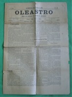 Azambuja - Jornal Oleastro Nº 40 De Setembro De 1892 - Imprensa. Santarém. - Other & Unclassified