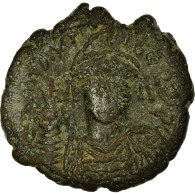 Monnaie, Maurice Tibère, Follis, 589-590, Nicomédie, TB+, Cuivre, Sear:512 - Byzantine