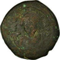 Monnaie, Phocas, Follis, 604-605, Constantinople, TB, Cuivre, Sear:640 - Bizantine