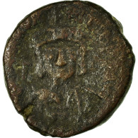 Monnaie, Maurice Tibère, Demi-Follis, 592-593, Constantinople, TB, Cuivre - Byzantinische Münzen