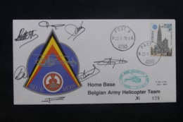 BELGIQUE - Enveloppe Par Hélicoptère  En 1978 , Voir Cachets Et Signatures - L 43273 - Lettres & Documents