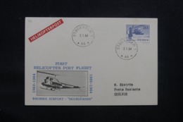 SUÈDE - Carte Par Hélicoptère  En 1964, Voir Cachets  - L 43284 - Brieven En Documenten