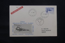 SUÈDE - Carte Par Hélicoptère  En 1964, Voir Cachets  - L 43285 - Briefe U. Dokumente