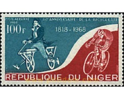 Ref. 27645 * MNH * - NIGER. 1968. 150th ANNIVERSARY OF BICYCLE . 150 ANIVERSARIO DE LA BICICLETA. - Cycling