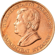 Monnaie, Turkmanistan, 10 Tenge, 1993, TTB, Copper Plated Steel, KM:3 - Turkmenistán