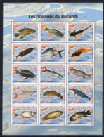 Burundi - BL155 - Poissons - 2009 - MNH - Ungebraucht