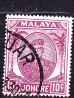 Malaiische Staaten V - Johore - Sultan Ismail Mit Brille (MiNr:  123) 1949 - Gest Used Obl - Johore