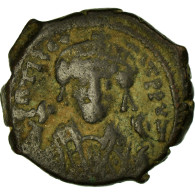 Monnaie, Tibère II Constantin, Demi-Follis, 581-582, Antioche, TB+, Cuivre - Byzantinische Münzen
