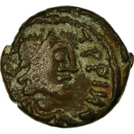 Monnaie, Justin II, 12 Nummi, 565-578 AD, Alexandrie, TB+, Cuivre, Sear:389 - Byzantine