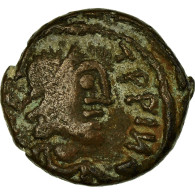 Monnaie, Justin II, 12 Nummi, 565-578 AD, Alexandrie, TB+, Cuivre, Sear:389 - Byzantium