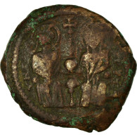 Monnaie, Justin II, Demi-Follis, 571-572, Antioche, TB+, Cuivre, Sear:381 - Bizantinas