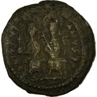 Monnaie, Justin II, Demi-Follis, 572-573, Cyzique, TB+, Cuivre, Sear:373 - Bizantine