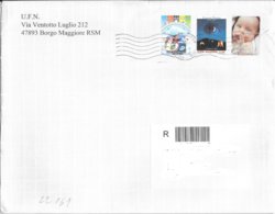 San Marino/Saint-Marin: Raccomandata, Registered Mail, Recommandé - Storia Postale