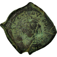 Monnaie, Justin II, Demi-Follis, 569-570, Thessalonique, TB, Cuivre, Sear:365 - Byzantine