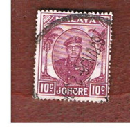 MALESIA: JOHORE (MALAYSIA) -   SG  139 - 1949 SULTAN SIR IBRAHIM 10        - USED ° - Johore