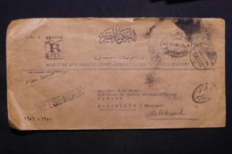EGYPTE - Enveloppe En Recommandé De La Poste Du Caire Pour Bruxelles En 1953 - L 43405 - Cartas