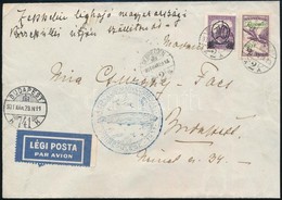 1931 Zeppelin Magyarországi Körrepülés Levél Zeppelin 2P Bélyeggel - Other & Unclassified