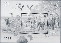 ** 1997 Földrészek állatai I. Afrika Feketenyomat Blokk Fekete Sorszámmal (18.000) / Mi 242 Blackprint Block With Black  - Andere & Zonder Classificatie