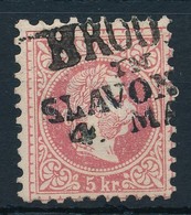 O 1867 5kr  Vízjeles Bélyeg 'BROOD IN SLAVONIEN' (Gudlin 150 Pont) - Sonstige & Ohne Zuordnung