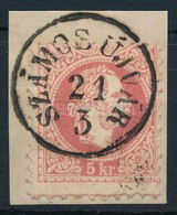 1867 Képbe Fogazott 5kr 'SZÁMOS ÚJVÁR' - Other & Unclassified